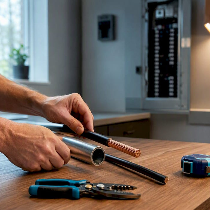 Measuring electrical conductors for EV charger wiring