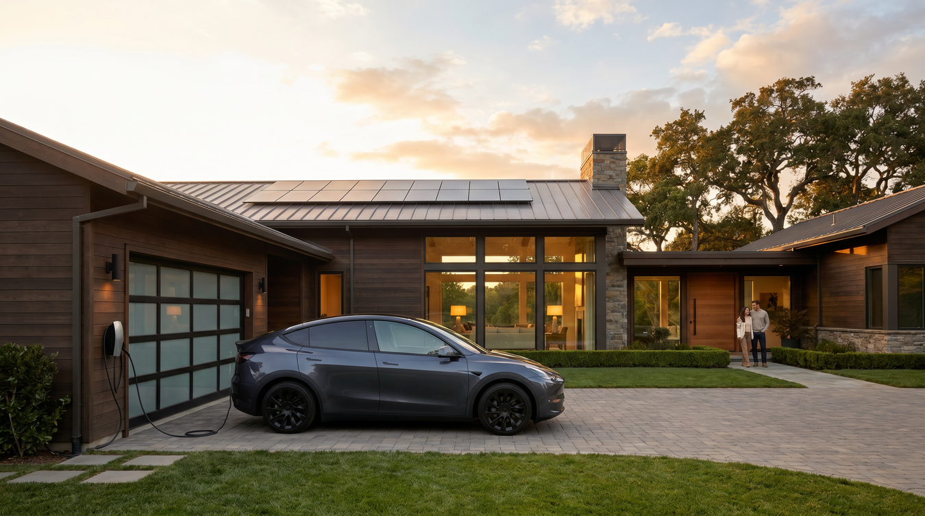 Cinematic real estate home exterior