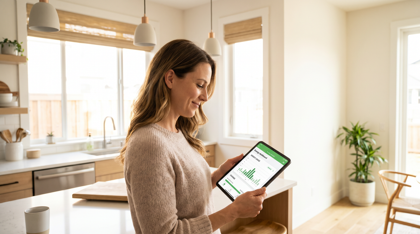 Confident homeowner ready to upgrade to clean energy