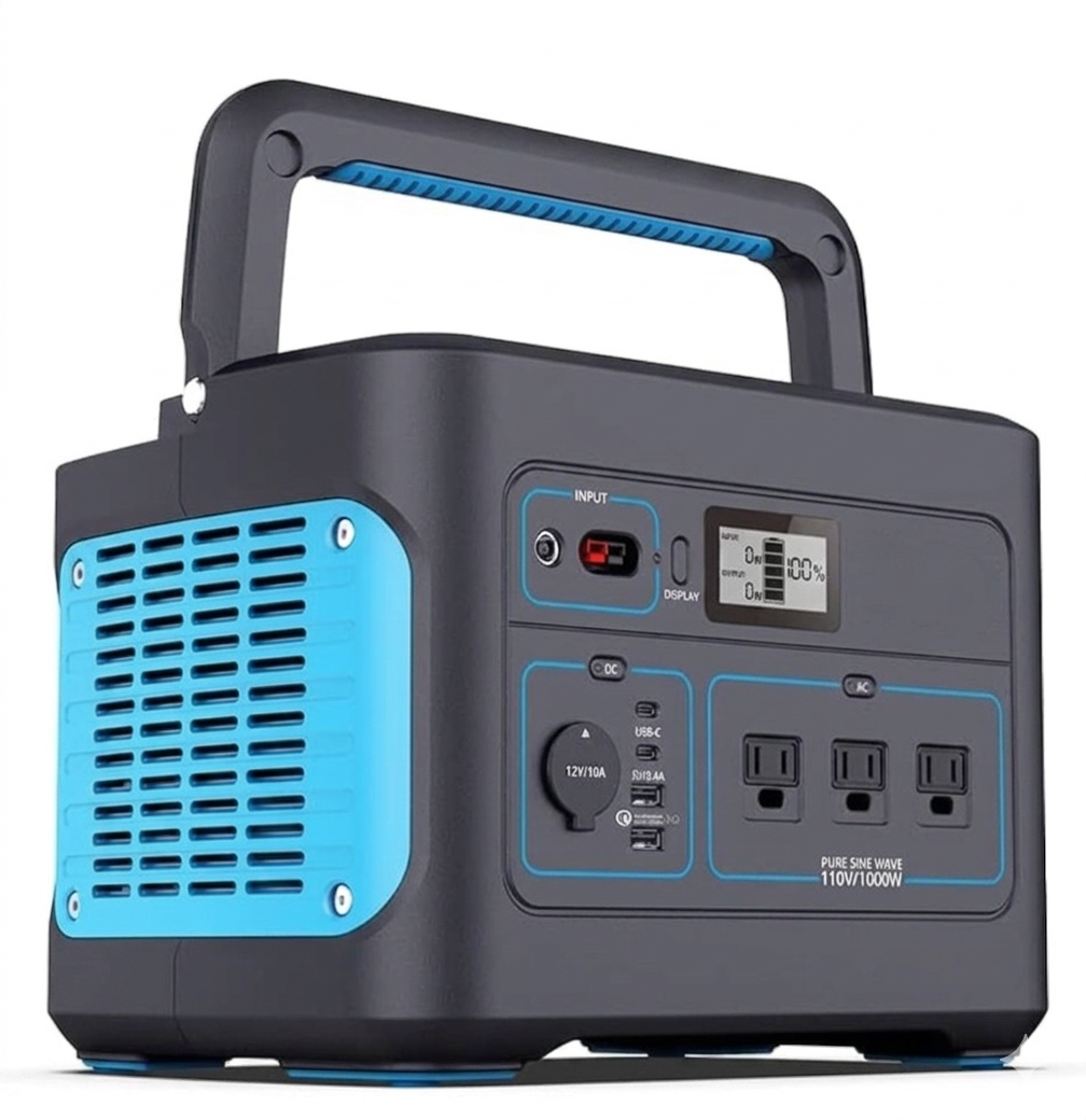 Portable solar power station for home and outdoor use