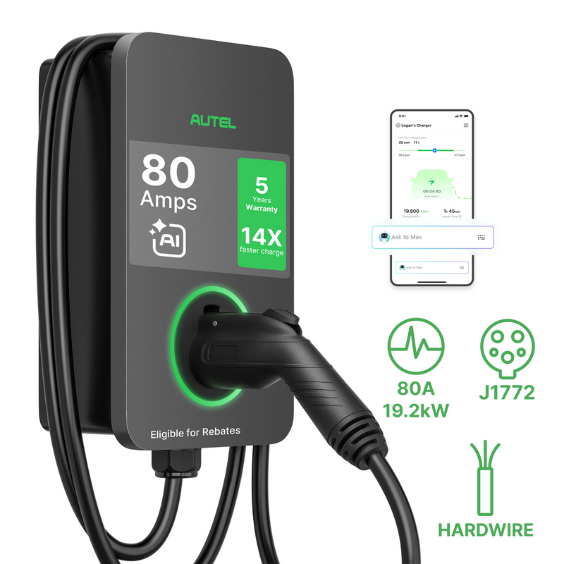 Autel MaxiCharger 80A 19.2kW Level 2 EV Charger