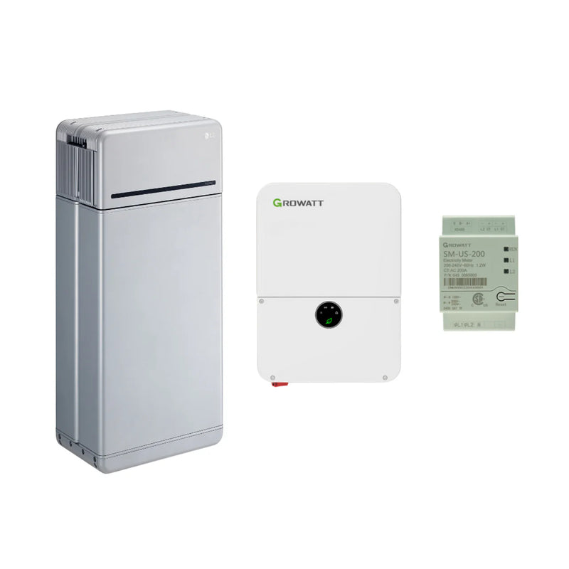 LG 16H Prime 16kWh Battery Bundle with Growatt Grid-Tie Inverter | Whole-Home Solar Storage