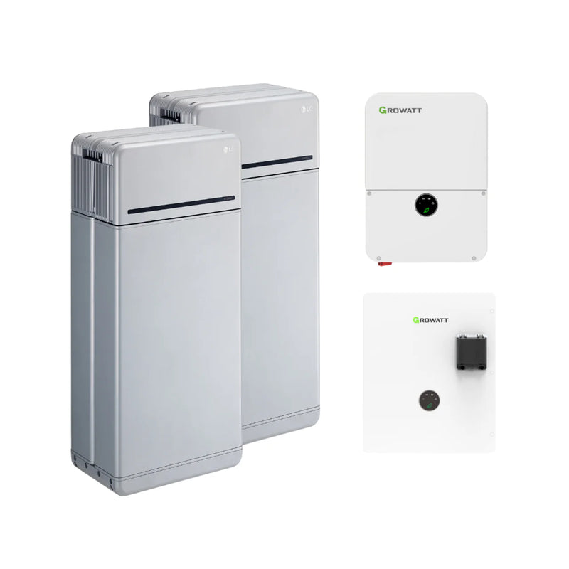 LG 16H Prime 16kWh Battery Bundle with Growatt Grid-Tie Inverter | Whole-Home Solar Storage