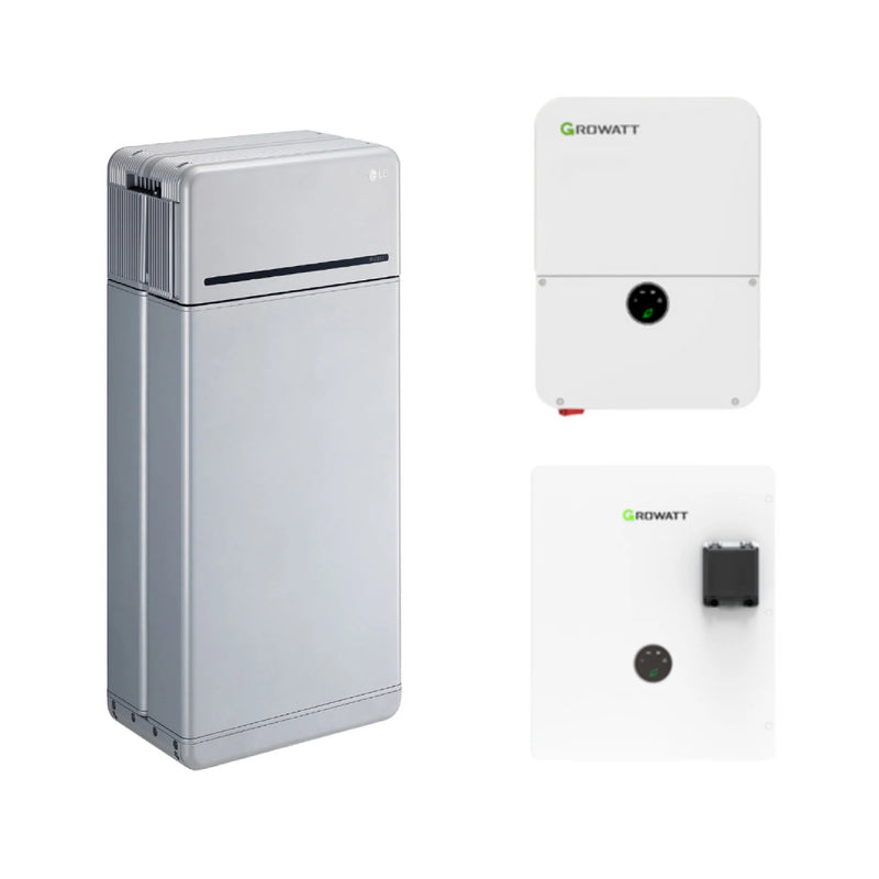 LG 16H Prime 16kWh Battery Bundle with Growatt Grid-Tie Inverter | Whole-Home Solar Storage